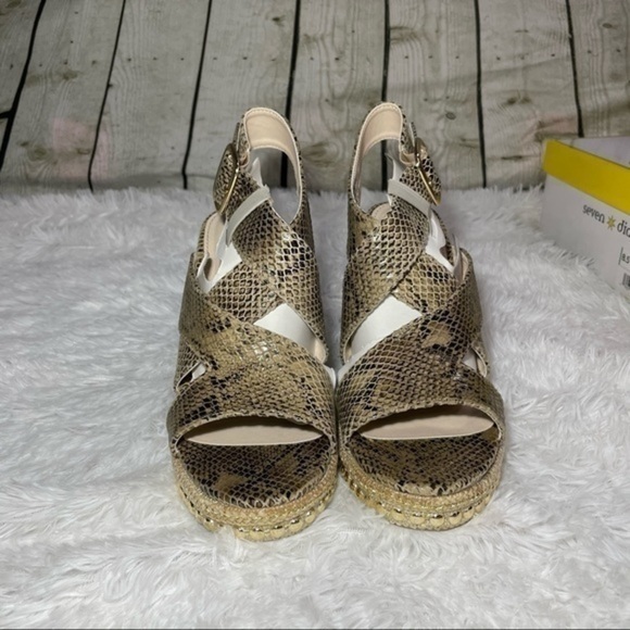 SEVEN DIALS Snake Embossed Somerset Espadrille 8.5 - Picture 5 of 16